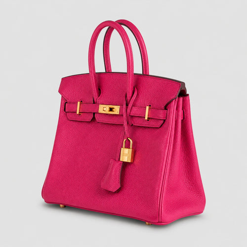 Hermès Birkin 25 Chèvre Rose Pourpre – Gold