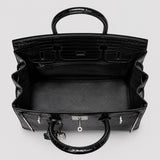 Hermès Birkin 30 Croco Porosus Noir Palladium — Größenvergleich | Luren Authentisch