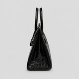 Hermès Birkin 30 Croco Porosus Noir Palladium — Innenansicht | Luren Authentisch