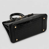 Hermès Birkin 30 Croco Porosus Noir Palladium — Beschläge Detailansicht | Luren Authentisch