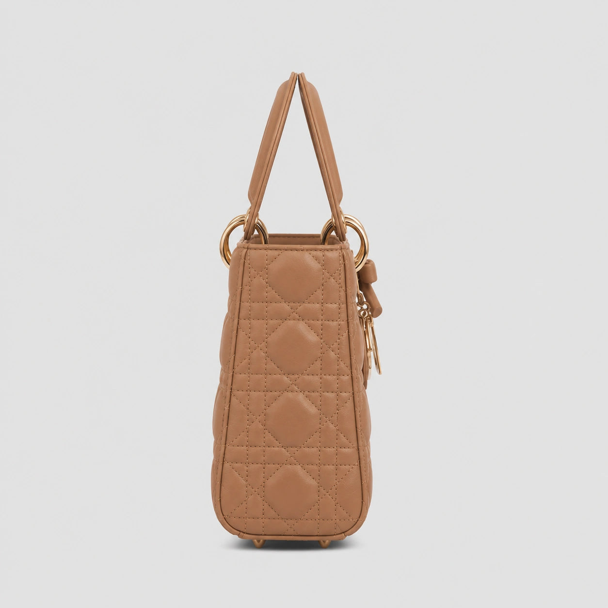 Lady Dior Cannage Lammleder – Camel