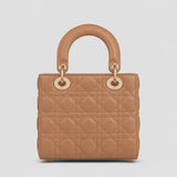 Lady Dior Cannage Lammleder Camel — Rückansicht | Luren Authentisch