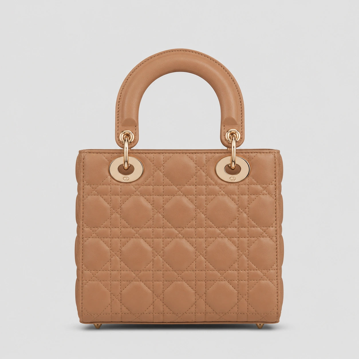 Lady Dior Cannage Lammleder – Camel