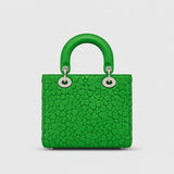 Lady Dior Clover Allover Lammleder Lucky Green — Rückansicht | Luren Authentisch